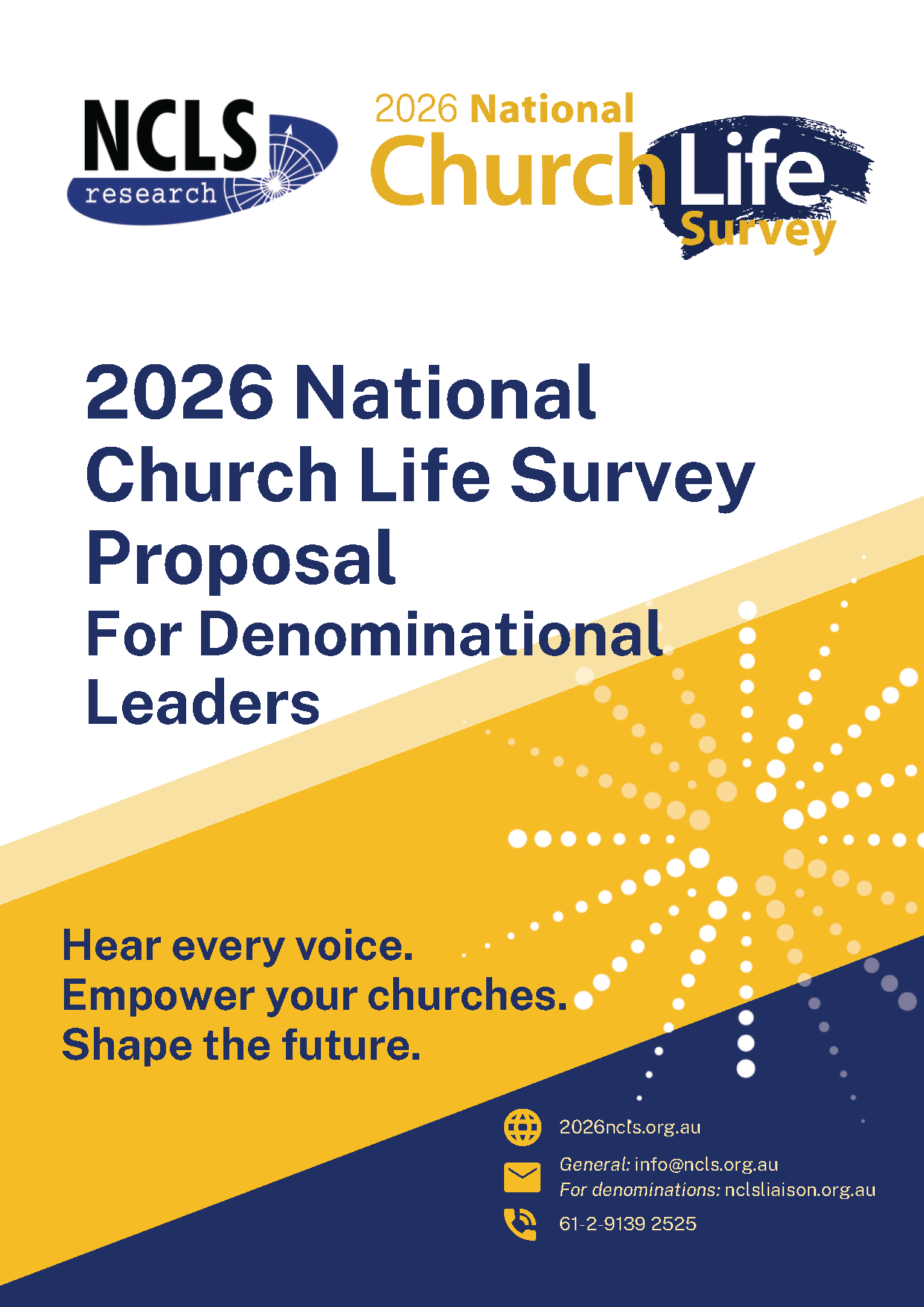 2026 NCLS Proposal For Denominations Cover